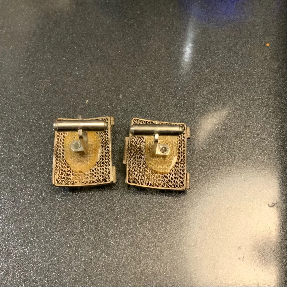 Vintage Asian Man Cuff Links